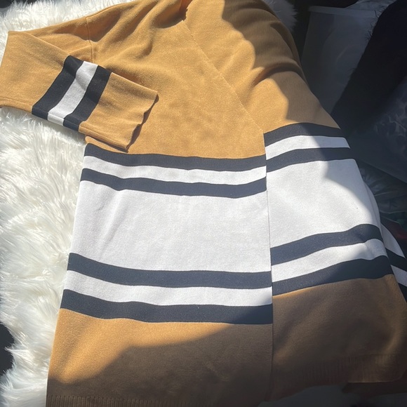 Knit mustard duster /cardigan/ jacket - Picture 4 of 12